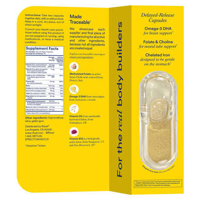 미국직구 리추얼 종합비타민 Ritual Prenatal Multivitamin, 120 Capsules