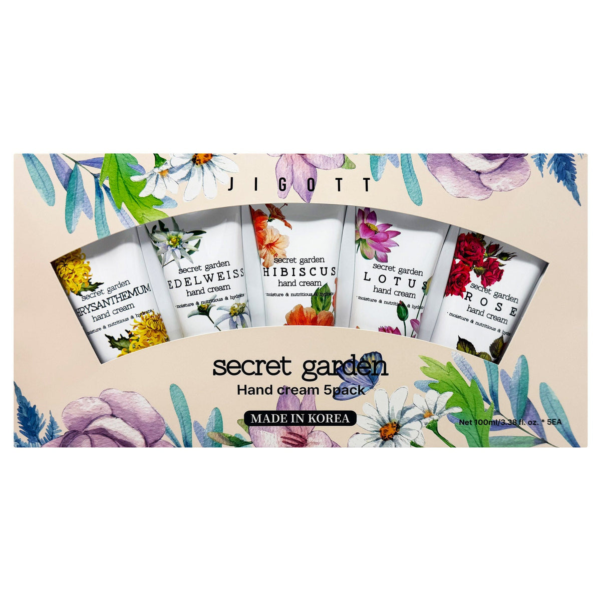 미국직구 지고트 100ml 5팩 / Jigott Secret Garden Hand Cream, 100ml, 5-pack 3