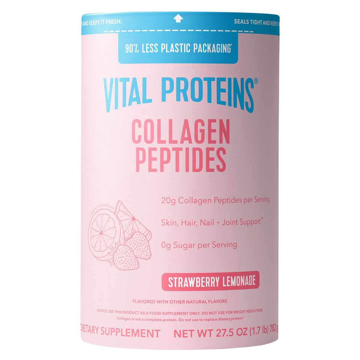 미국직구 바이탈프로틴 콜라겐 펩타이드 파우더 딸기 Vital Proteins Collagen Peptides, Strawberry Lemonade, 1.7 lbs