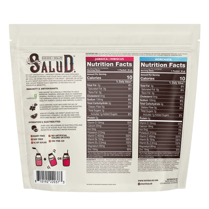 미국직구 테이스트 샐러드 전해질 파우더 Taste Salud Hydration + Immunity, 30 Individual Stick Packs, Variety Pack
