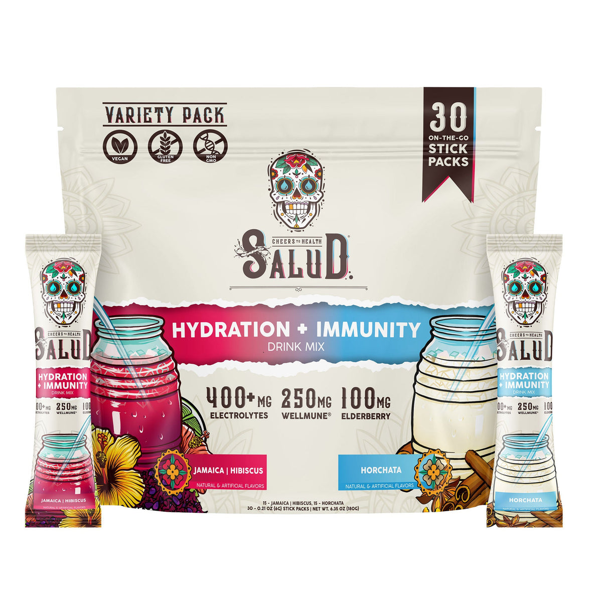 미국직구 Taste Salud Hydration / Taste Salud Hydration + Immunity, 30 Individual Stick Packs,  3