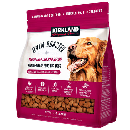 미국직구 커클랜드 강아지 사료 Kirkland Signature Oven Roasted Chicken Recipe Dog Food, 6 lbs