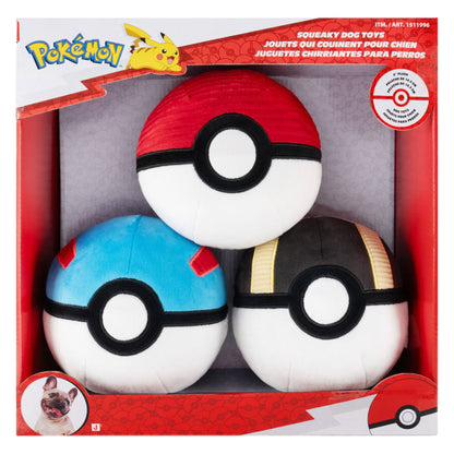 미국직구 강아지 장난감 Pokémon Squeaky Dog Toys, 3-count