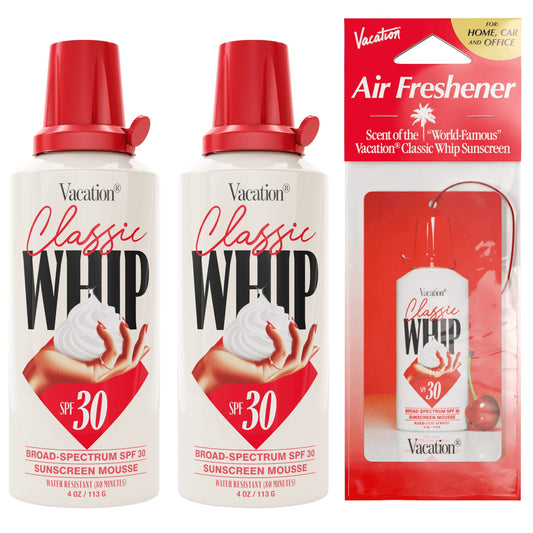 미국직구 Vacation 선크림 SPF30 118ml 2팩 / Vacation Classic Whip Sunscreen Mousse, SPF 30, 118ml, 2-pack and 1