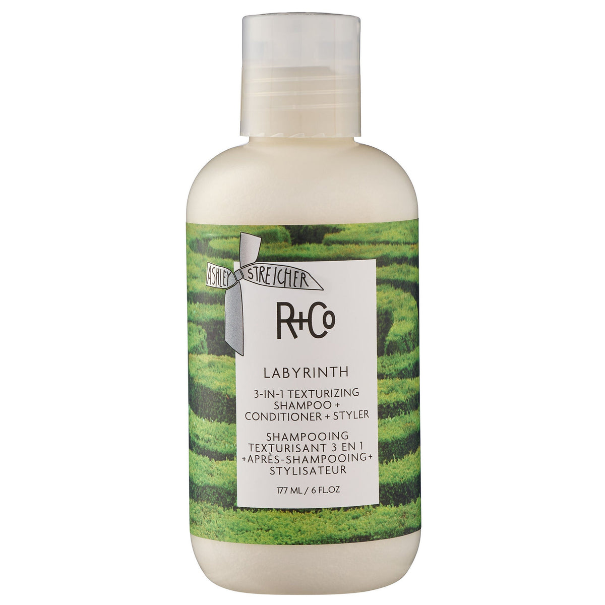 미국직구 알앤코 샴푸 / R+Co Labyrinth 3-In-1 Texturizing Shampoo + Conditioner + Styler, 177m 2