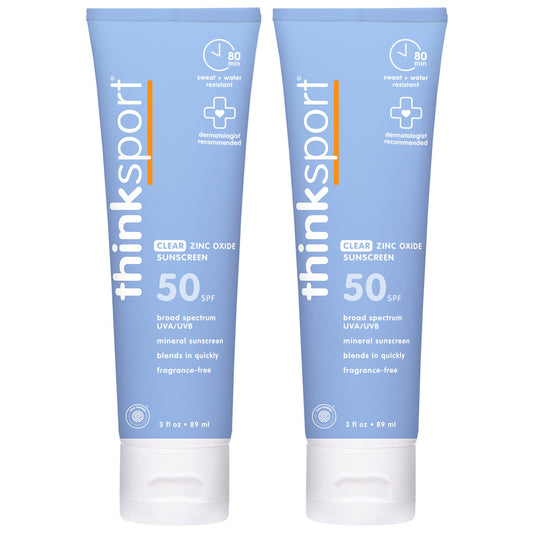 미국직구 Thinksport Clear Zinc 선크림 SPF50 89ml 2팩 / Thinksport Clear Zinc Mineral Sunscreen Lotion SPF 50 1