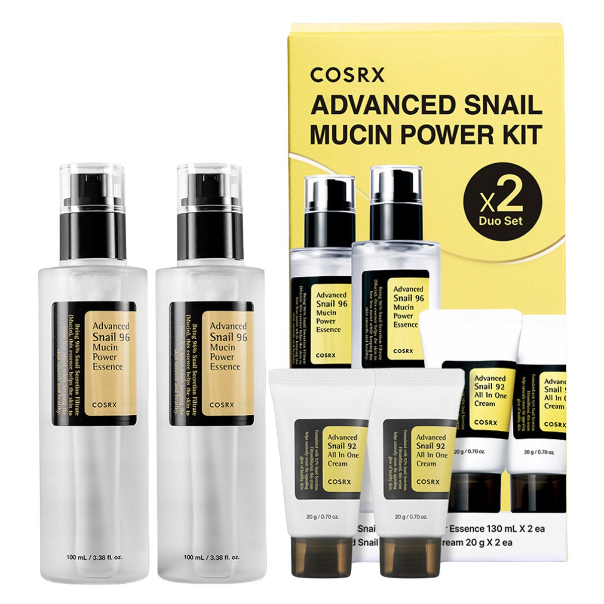 미국직구 코스알엑스 / COSRX Advanced Snail Mucin Power Essence & All In One Cream Power Kit 2