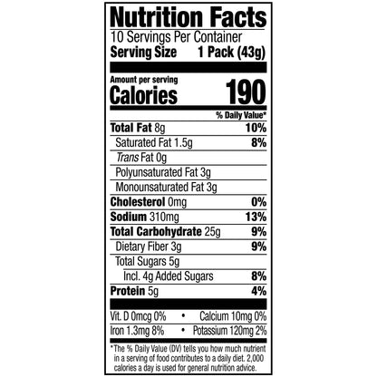미국직구 랜스 Baked with Whole Grain Peanut Butter, 10 Count 1.52 oz