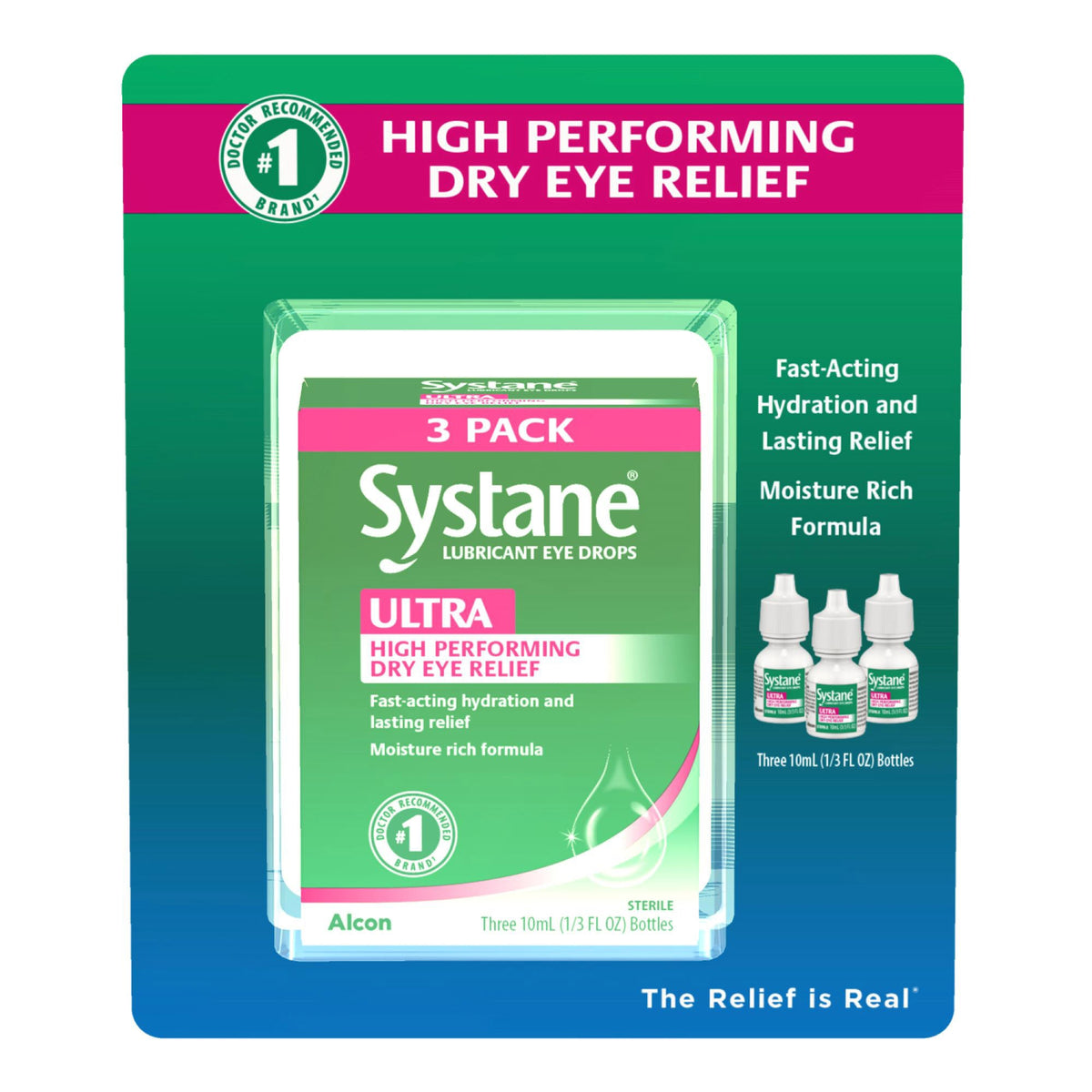 미국직구 시스테인 인공눈물 Systane ULTRA Lubricant Eye Drops, 30 ml.