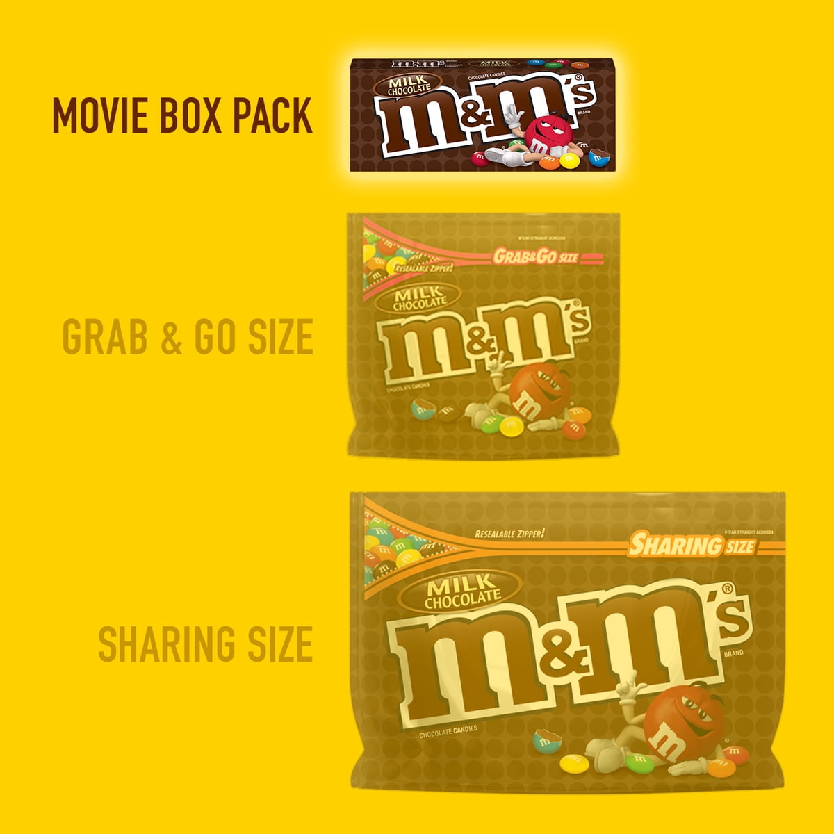 미국직구 M&M'S 초콜릿 88g 2팩 / M&M'S Milk Chocolate Candy Movie Theater Box, 88g, 2 Pack Bundle 2
