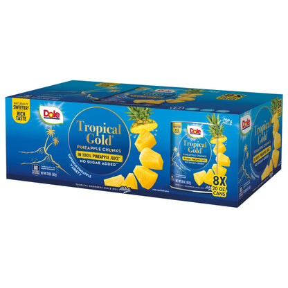 미국직구 Dole Tropical Gold Pineapple Chunks, 20 oz, 8 ct