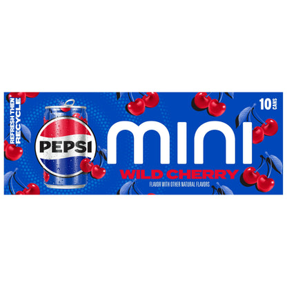 미국직구 펩시 Soda Wild Cherry 7.5 fl oz, 10 Pack Mini Cans