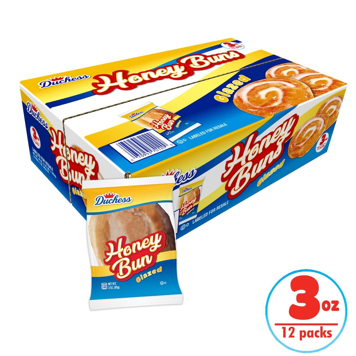 미국직구 Duchess Honey Buns 85g / Duchess Honey Buns, 85g, 12 pk. 3