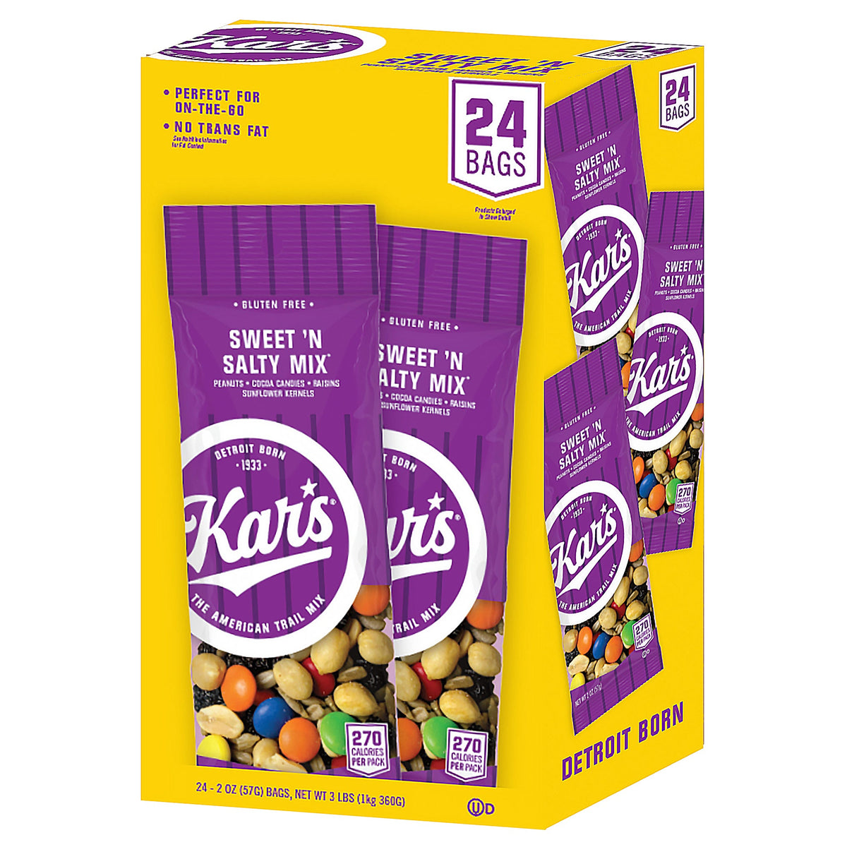 미국직구 Kar's Trail Mix, Sweet 'N Salty Mix, 2 oz, 24 ct