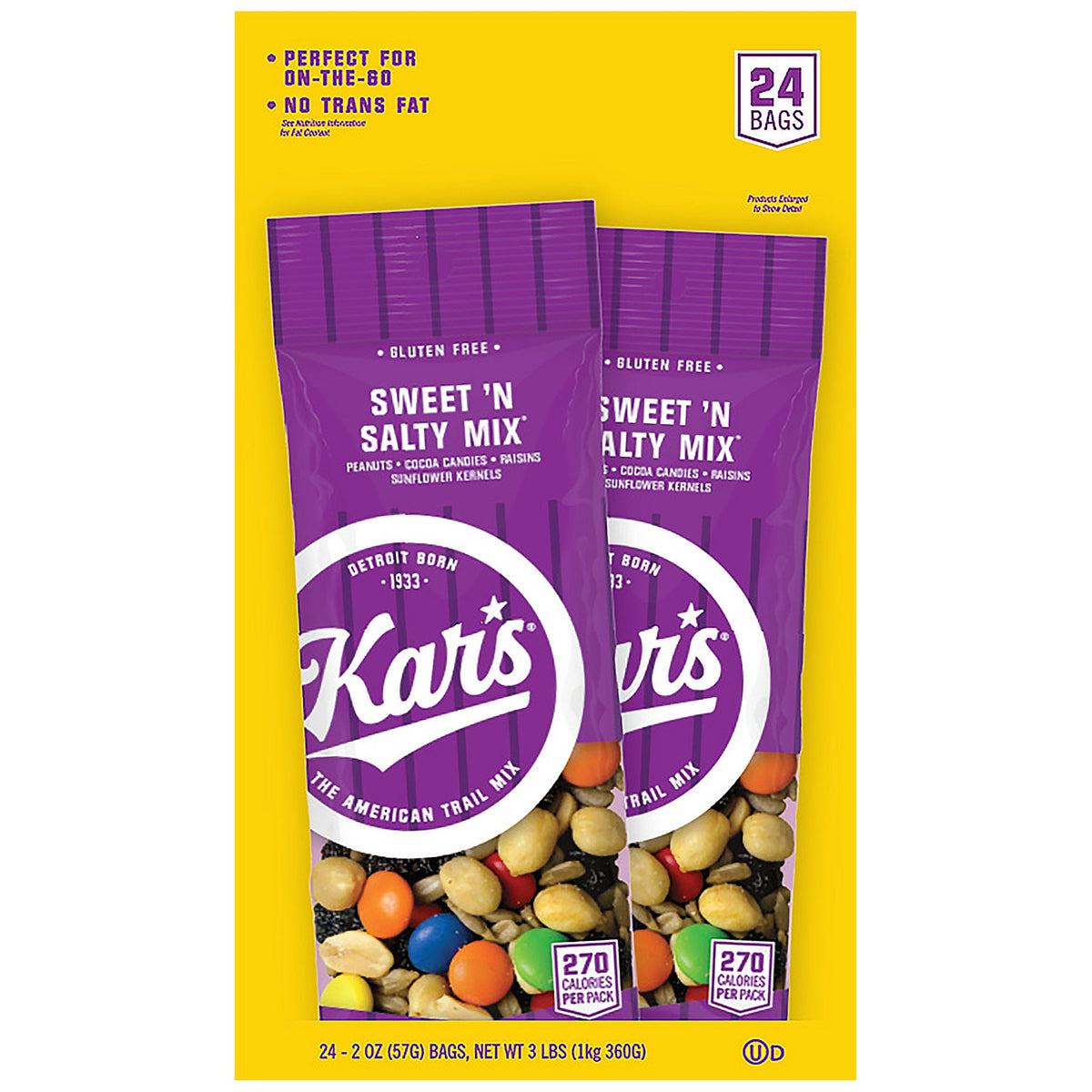 미국직구 Kar's Trail Mix, Sweet 'N Salty Mix, 2 oz, 24 ct