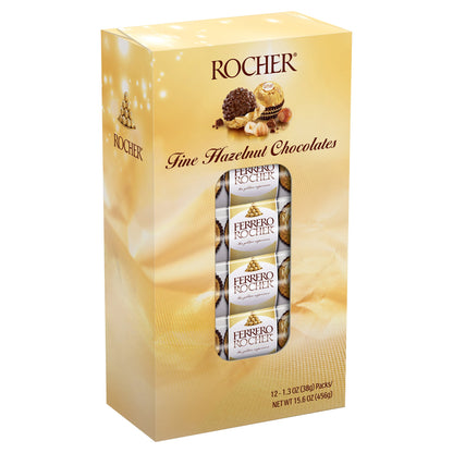미국직구 Ferrero Rocher Chocolates, Hazelnut, 1.3 oz, 12 ct