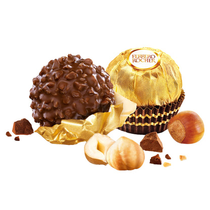 미국직구 Ferrero Rocher Chocolates, Hazelnut, 1.3 oz, 12 ct