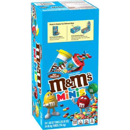 미국직구 엠앤엠즈 'S Minis Chocolate Candy, Milk Chocolate, 1.08 oz, 24 ct