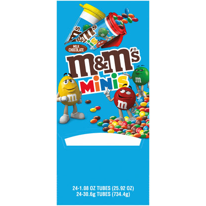 미국직구 엠앤엠즈 'S Minis Chocolate Candy, Milk Chocolate, 1.08 oz, 24 ct