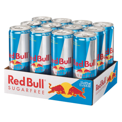 미국직구 Red Bull Energy Drink, Sugar Free, 16 fl oz, 12 ct