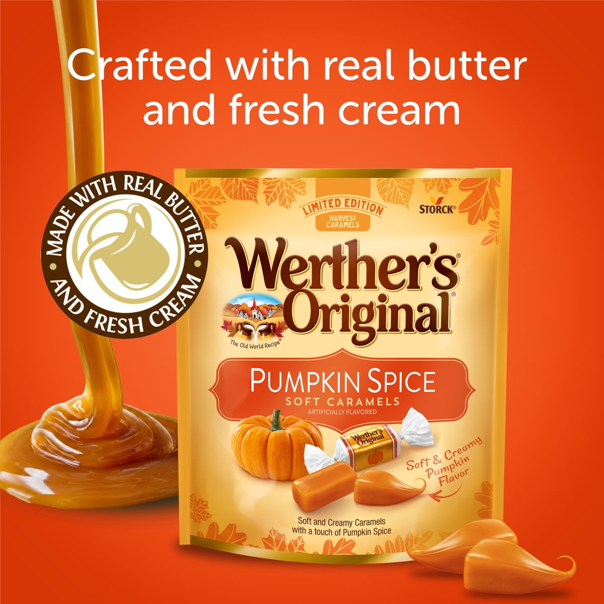 미국직구 Werther's 243g 2팩 / Werther's Original Limited Edition Fall Harvest Pumpkin Spice Sof 3