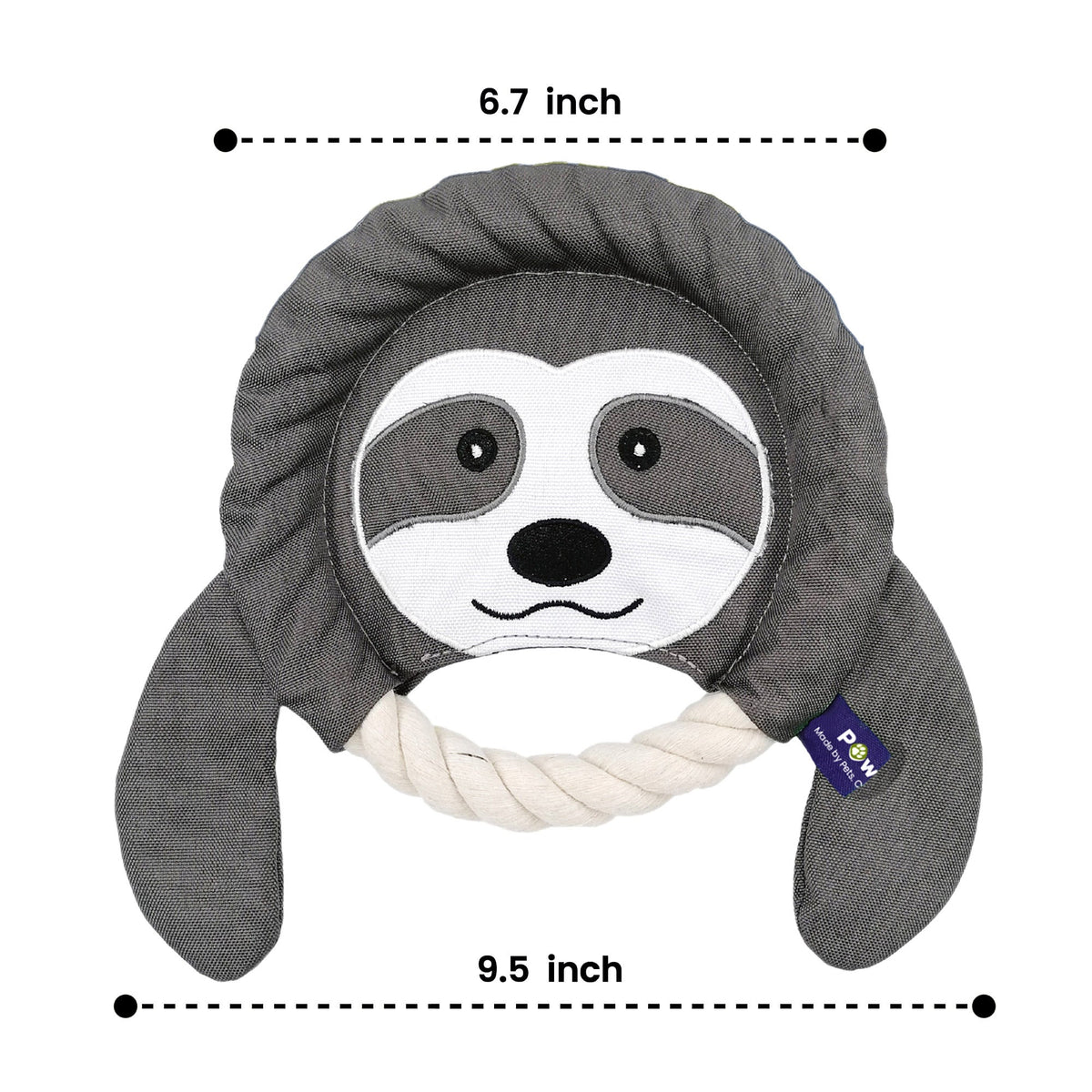 미국직구 강아지 장난감 PawsPik Woodland Safari Trio 2-in-1 Flying Disc & Tug Dog Toy Combo