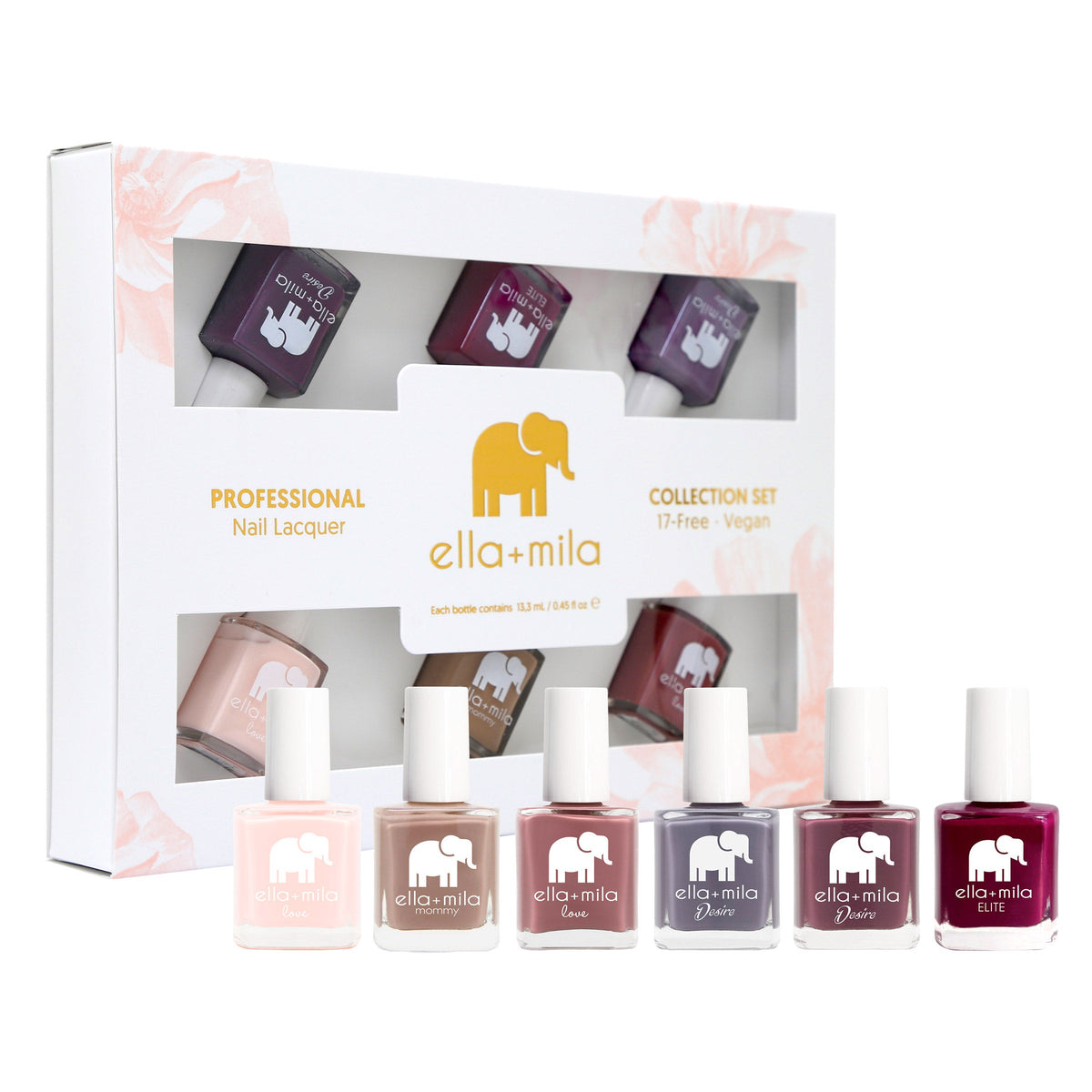 미국직구 ella mila Nail 13ml / ella + mila Nail Lacquer Polish Collection, 6-piece Set, 13ml Each 1