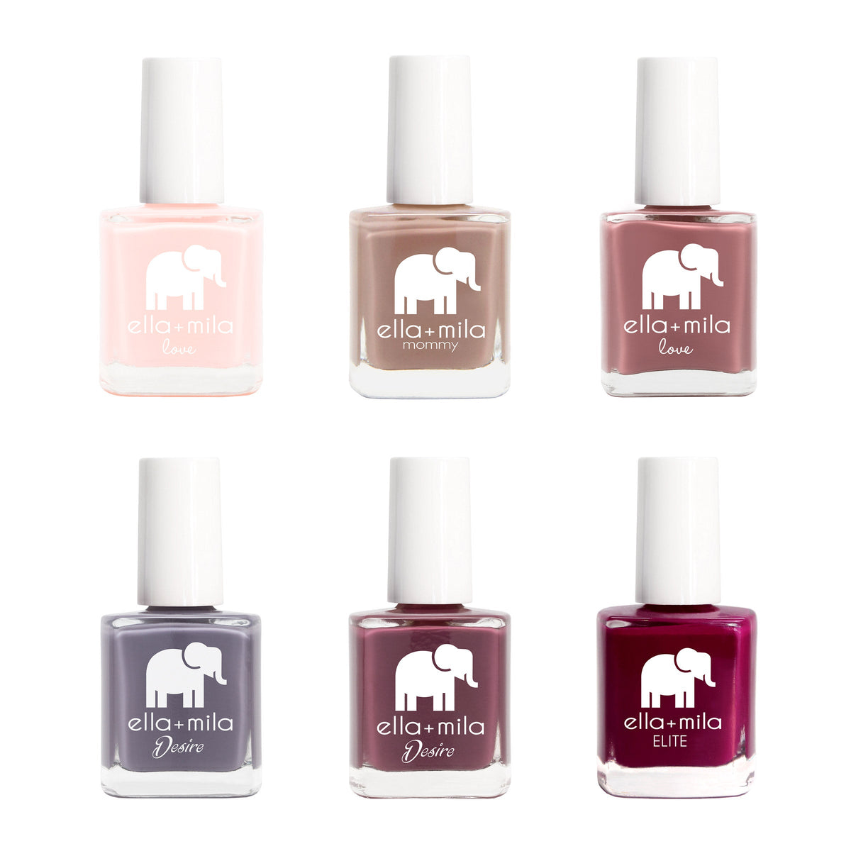 미국직구 ella mila Nail 13ml / ella + mila Nail Lacquer Polish Collection, 6-piece Set, 13ml E 2