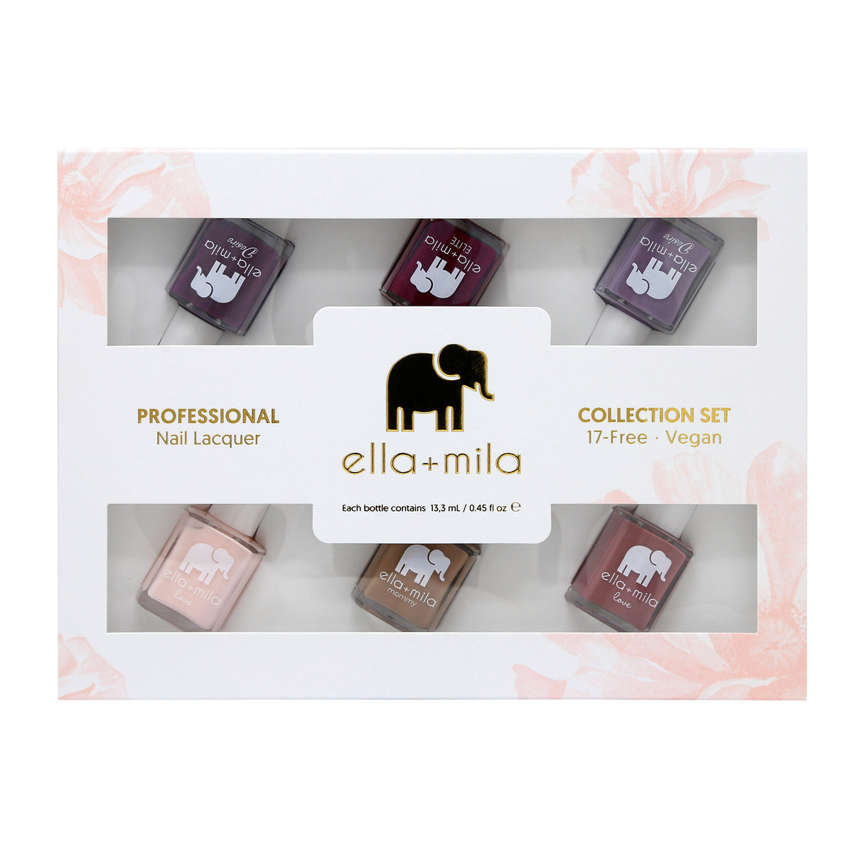 미국직구 ella mila Nail 13ml / ella + mila Nail Lacquer Polish Collection, 6-piece Set, 13ml E 5