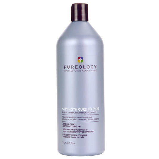 미국직구 Pureology Strength Cure 샴푸 1.0L / Pureology Strength Cure Blonde Purple Shampoo 1.0L 1