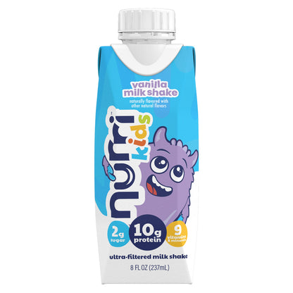미국직구 누리 단백질 쉐이크 음료 바닐라 Nurri Kids 10g Protein Shake, Vanilla, 8 fl oz, 18-pack