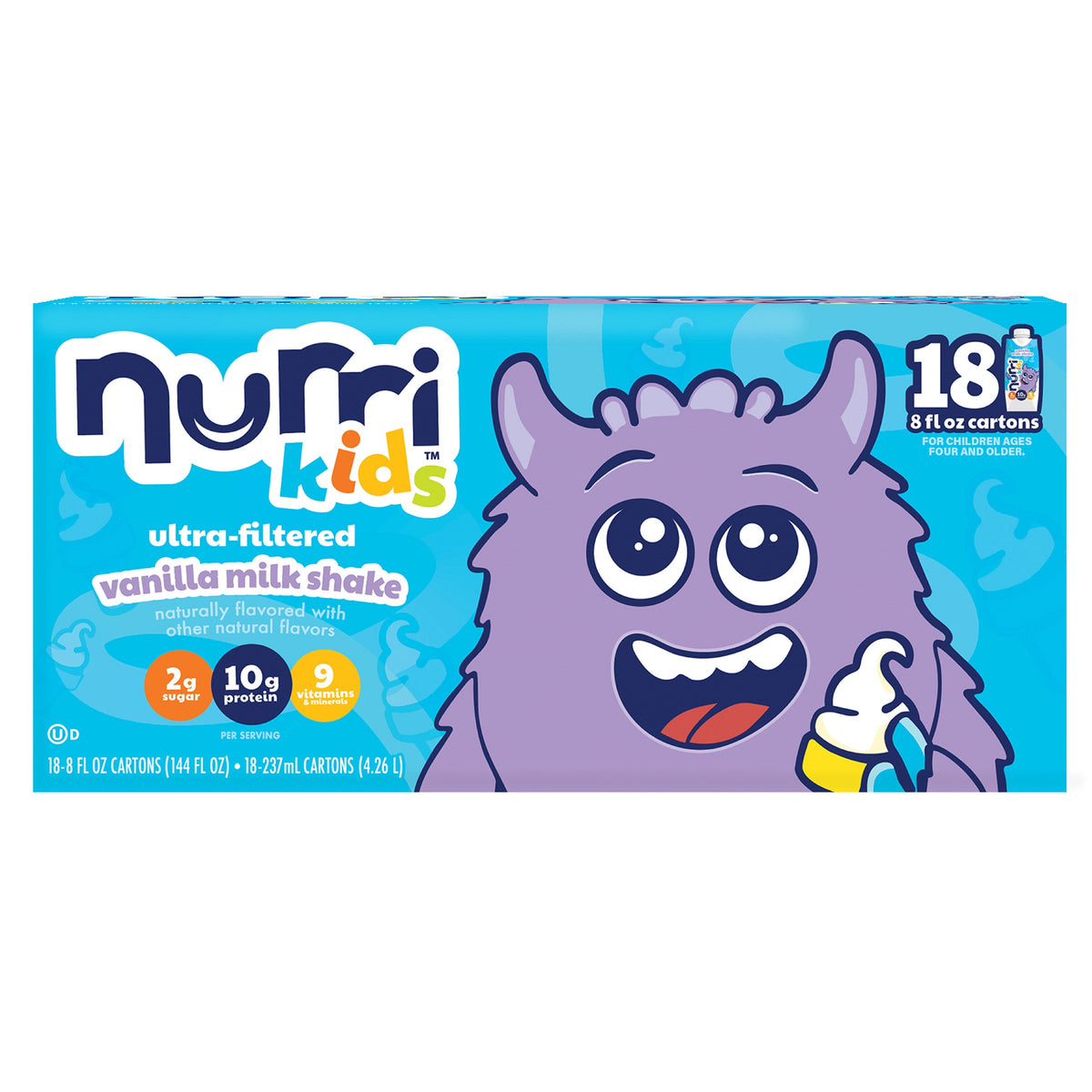 미국직구 누리 단백질 쉐이크 음료 바닐라 Nurri Kids 10g Protein Shake, Vanilla, 8 fl oz, 18-pack
