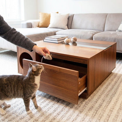 미국직구 펫용품 Coco Coffee Table with Hidden Pet Hideout