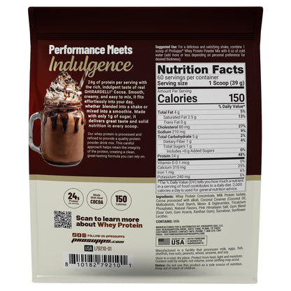 미국직구 프로섭스 웨이프로틴 파우더 ProSupps 24g Whey Protein Powder Made with Ghirardelli Cocoa, Rich Chocolate, 5.16 lbs