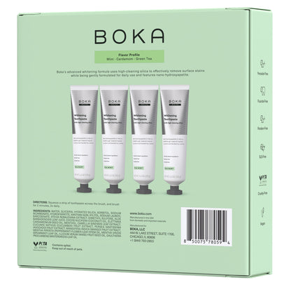 미국직구 치약 Boka Fluoride-Free Ela Mint Whitening Toothpaste, 4.3 oz, 4-pack