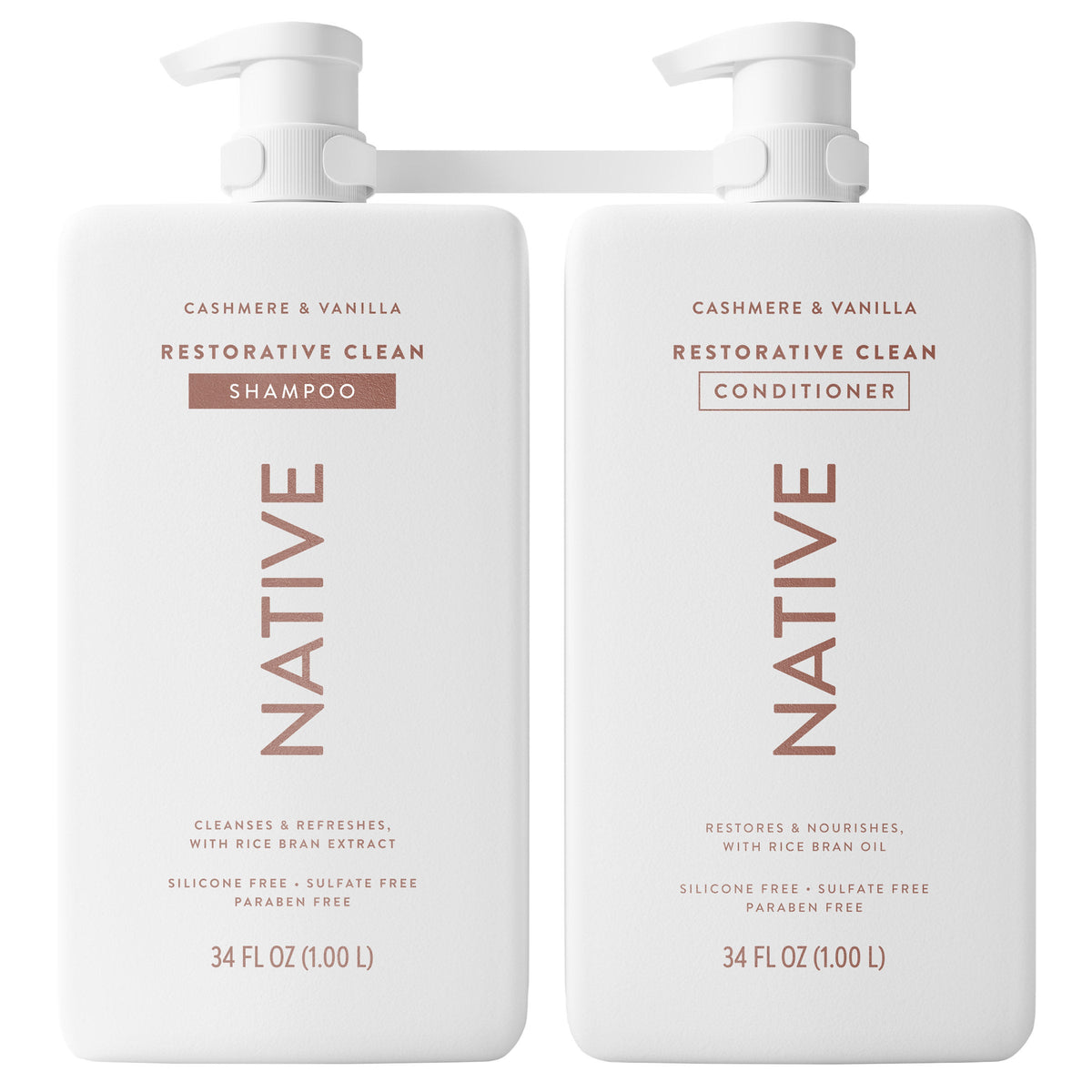 미국직구 Native Cashmere & 샴푸 1.0L 2팩 / Native Cashmere & Vanilla Shampoo & Conditioner, 1.0L, 2-pack 1