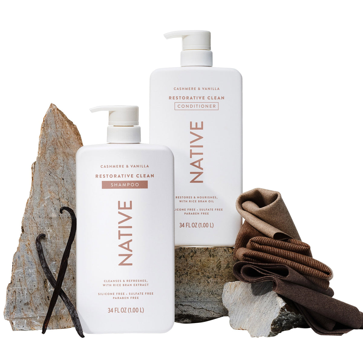 미국직구 Native Cashmere & 샴푸 1.0L 2팩 / Native Cashmere & Vanilla Shampoo & Conditioner, 1.0L, 3