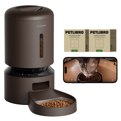 미국직구 펫용품 Petlibro Automatic Camera Feeder with 12-pack Desiccant Bags Bundle