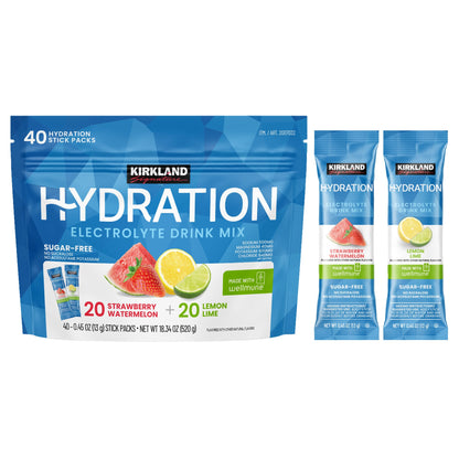 미국직구 커클랜드 전해질 파우더 Kirkland Signature Hydration, 40 Individual Sticks, Sugar Free, Variety Pack