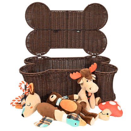 미국직구 버디버디 강아지 장난감 Buddy Buddy 6-piece Woodland Dog Toy and Bone Basket Storage Set