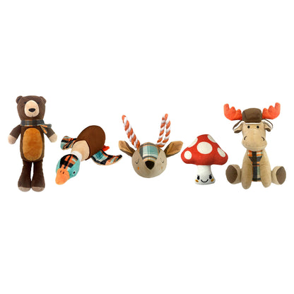 미국직구 버디버디 강아지 장난감 Buddy Buddy 6-piece Woodland Dog Toy and Bone Basket Storage Set