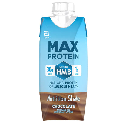 미국직구 맥스프로틴 단백질 쉐이크 음료 초콜릿 Max Protein 30g Protein Shake +HMB, Chocolate, 11 fl oz, 15-pack