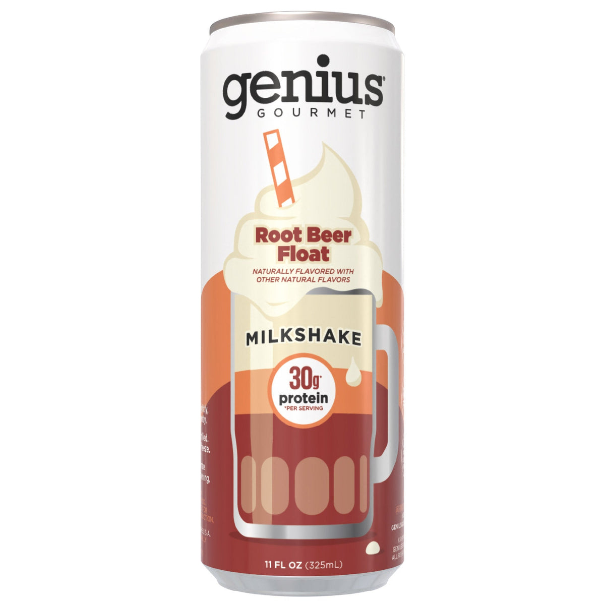 미국직구 지니어스 가르메 단백질 쉐이크 음료 루트비어 Genius Gourmet Root Beer Float 30g Protein Shake, 11 fl oz, 15-pack