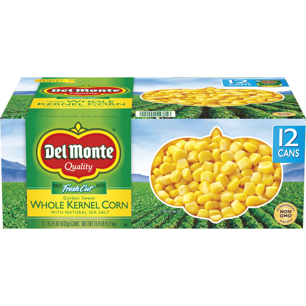 미국직구 Del Monte Whole Kernel Corn, 15.25 oz, 12 ct