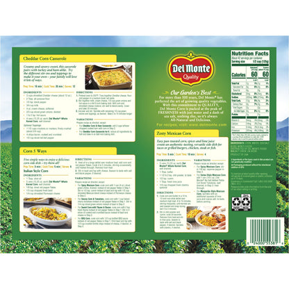 미국직구 Del Monte Whole Kernel Corn, 15.25 oz, 12 ct