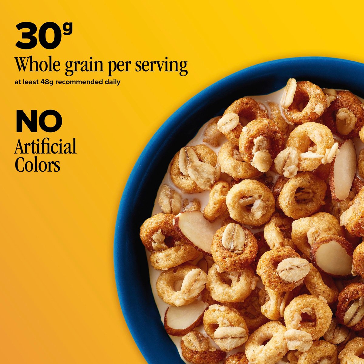 미국직구 Cheerios Oat Crunch 견과 680g 2팩 / Cheerios Oat Crunch Almond Breakfast Cereal Made Wit 3