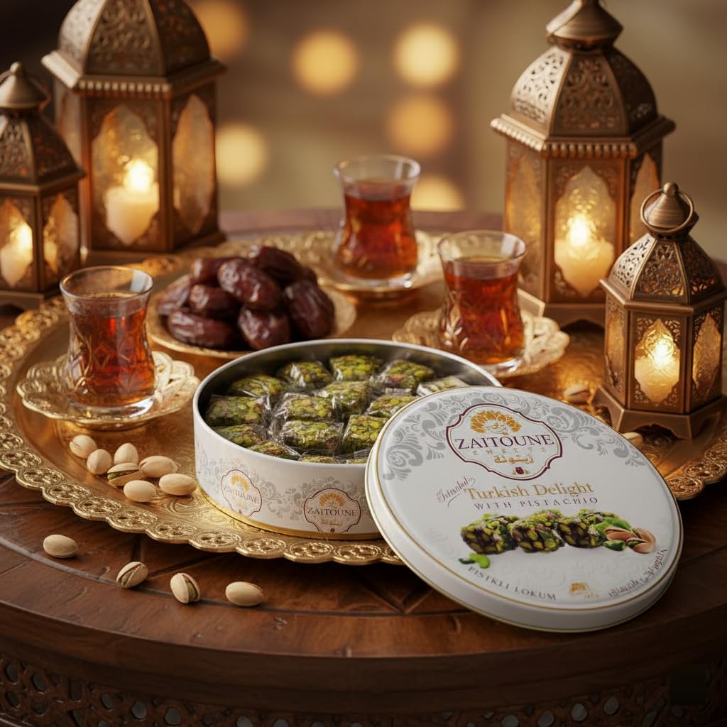 미국직구 Zaitoune Turkish Delight 250g / Zaitoune Turkish Delight (Lokum), Pistachios, Individ 4