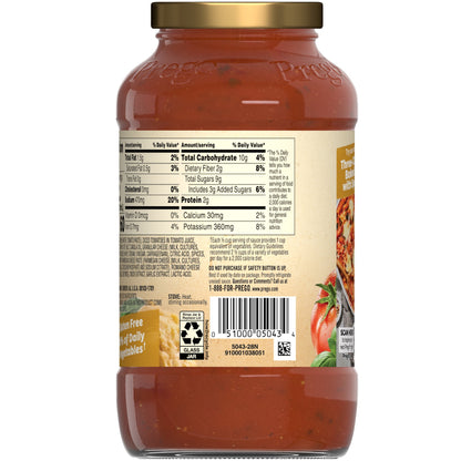미국직구 프레고 Three Cheese Spaghetti Sauce, 24 oz Jar