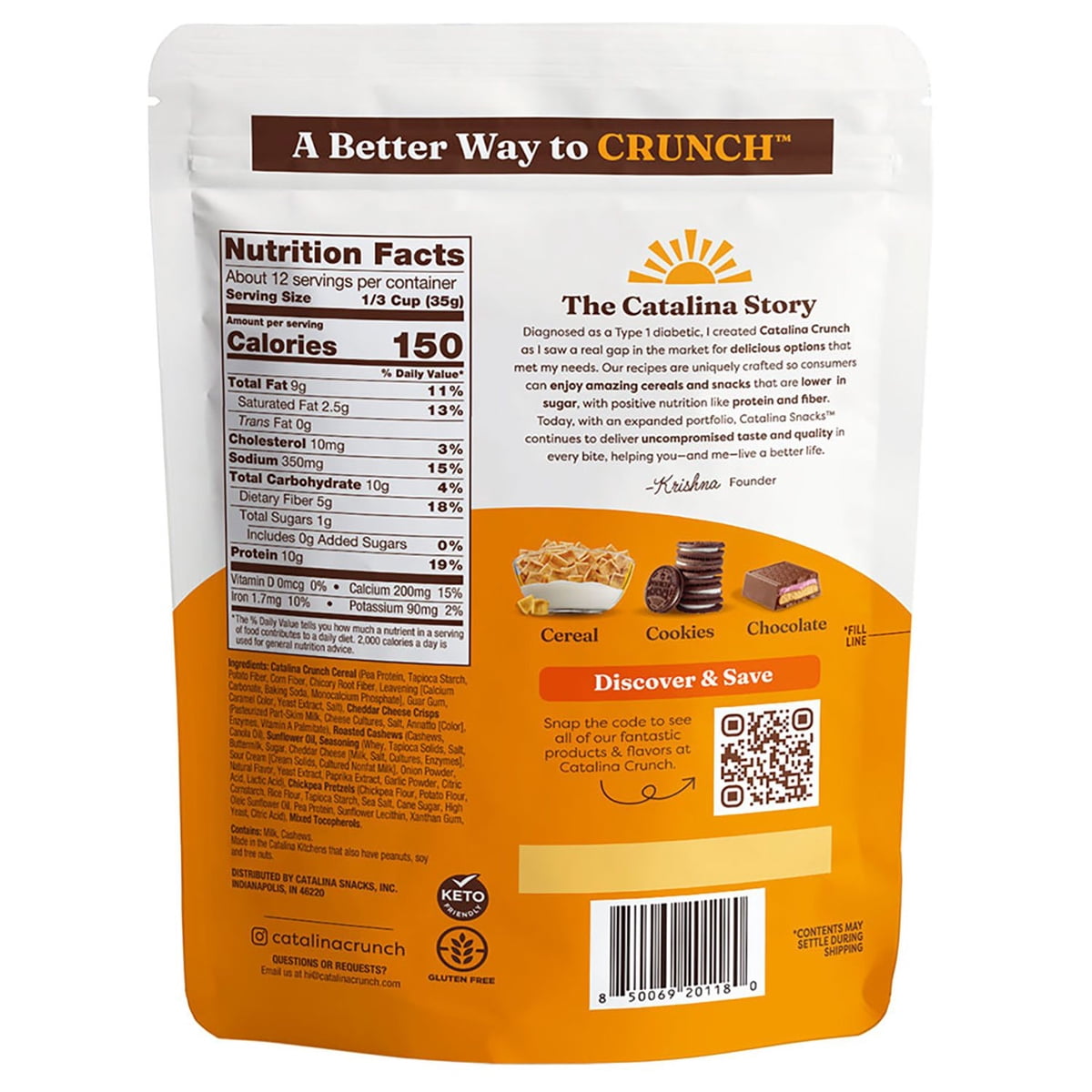 미국직구 Catalina Crunch Cheddar 425g / Catalina Crunch Cheddar Snack Mix, 425g 2