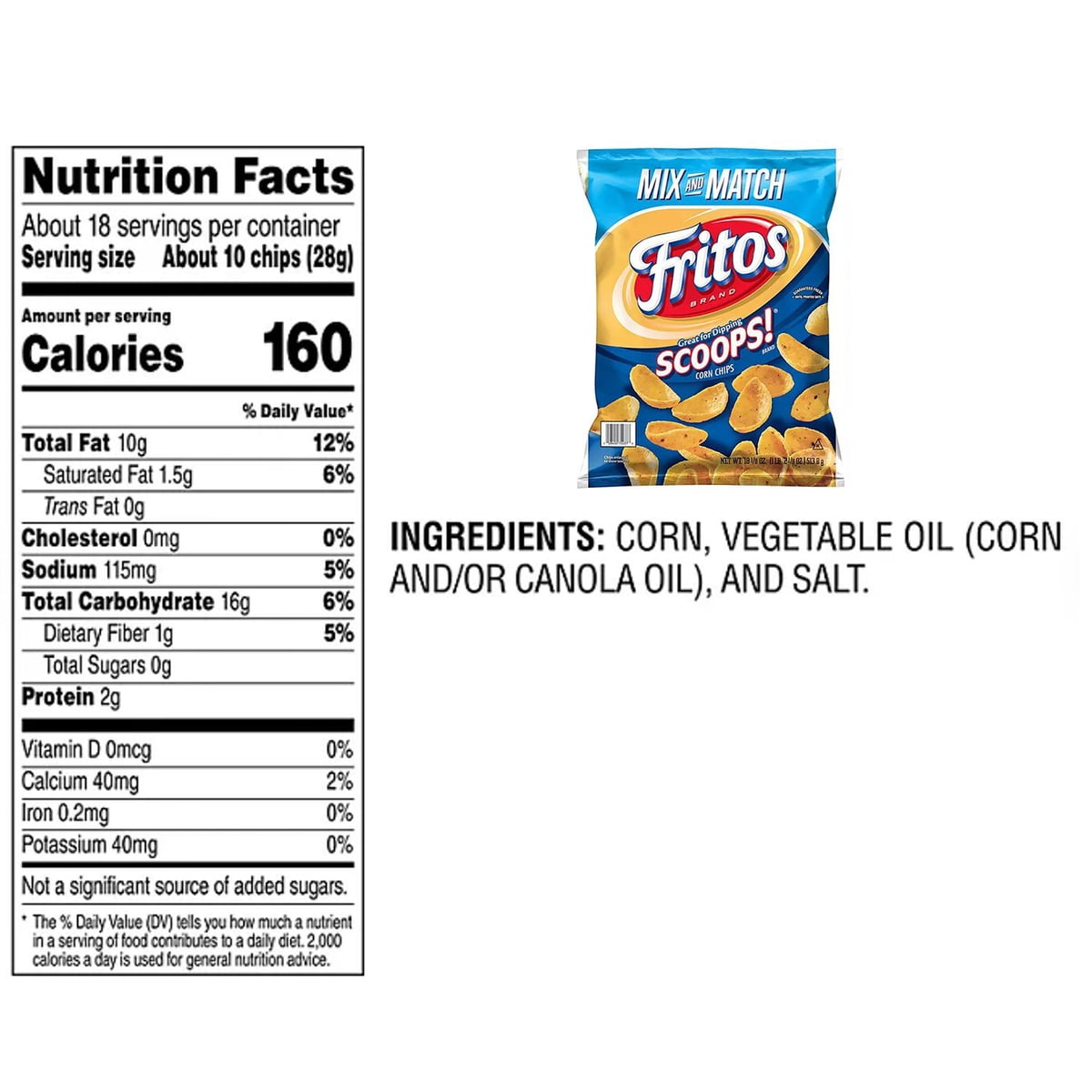 미국직구 Fritos Scoops Corn 514g / Fritos Scoops! Corn Chips, 514g 2